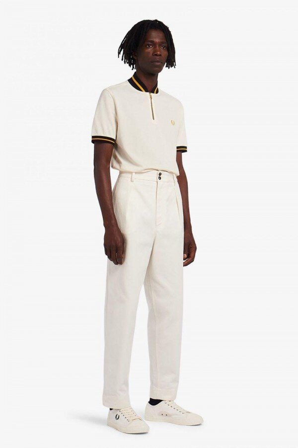 Striped Bomber Neck Polo Shirts Striped Bomber Neck Polo Shirts