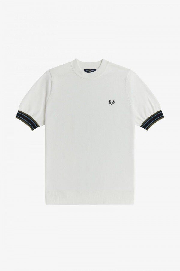 Striped Cuff Knitted T Shirts Striped Cuff Knitted T Shirts