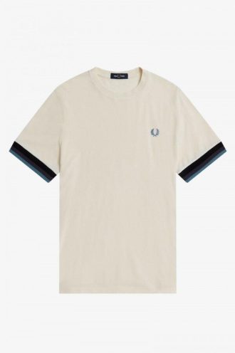 Striped Cuff Piqué T Shirts