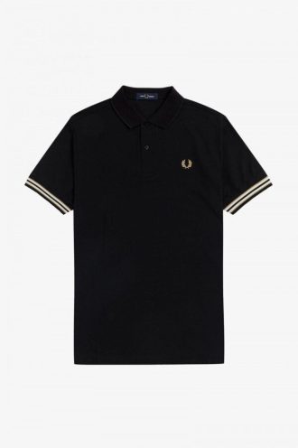 Striped Cuff Polo Shirts