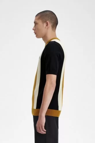 Striped Fine Knit Men’s T-Shirt