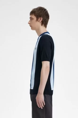 Striped Fine Knit Men’s T-Shirt