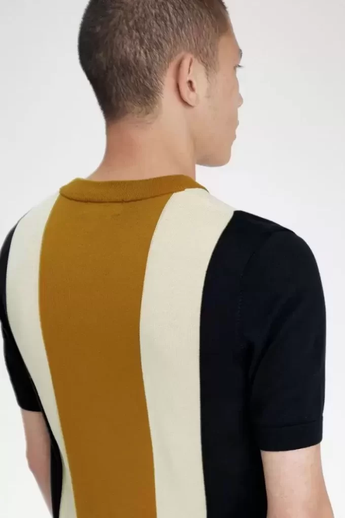 Striped Fine Knit Men’s T-Shirt Striped Fine Knit Men’s T-Shirt