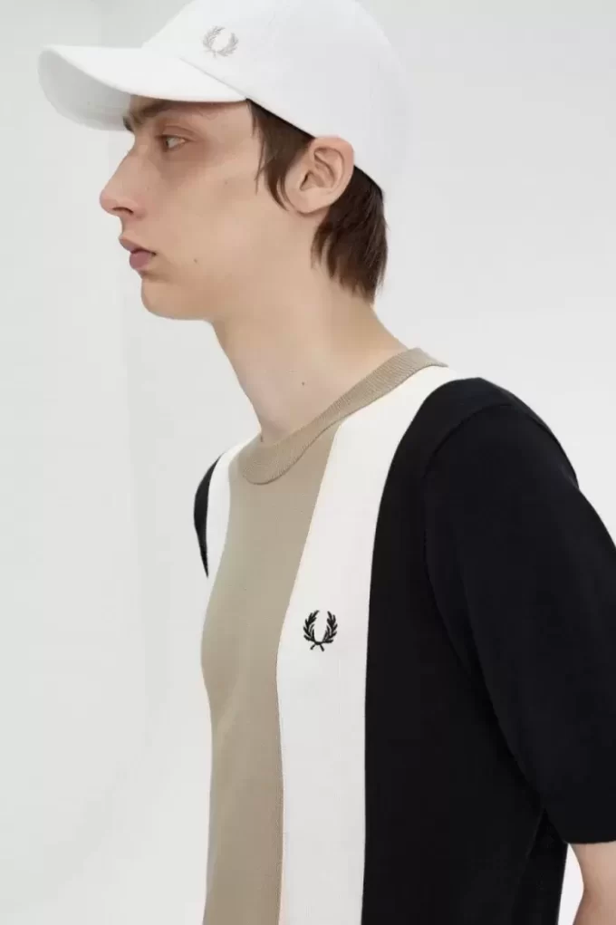 Striped Fine Knit Men’s T-Shirt Striped Fine Knit Men’s T-Shirt