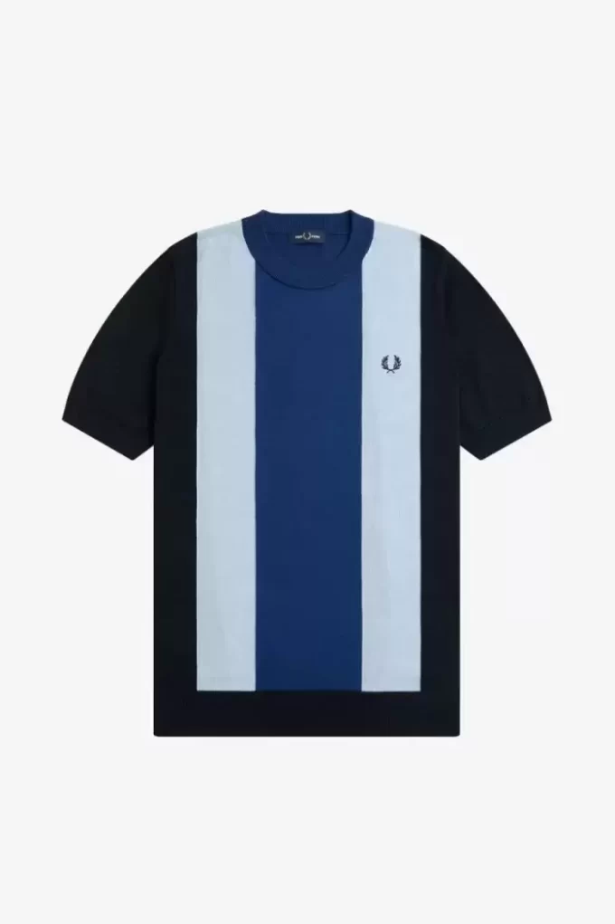 Striped Fine Knit Men’s T-Shirt Striped Fine Knit Men’s T-Shirt