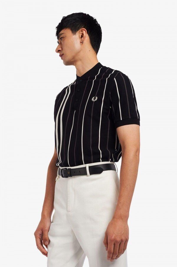 Striped Henley Polo Shirts Striped Henley Polo Shirts