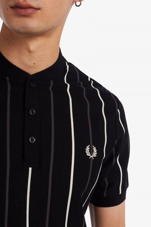 Striped Henley Polo Shirts Striped Henley Polo Shirts