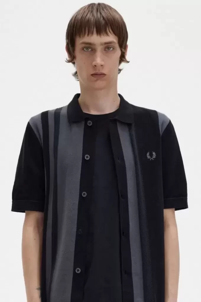 Striped Knitted Men’s Shirt Striped Knitted Men’s Shirt