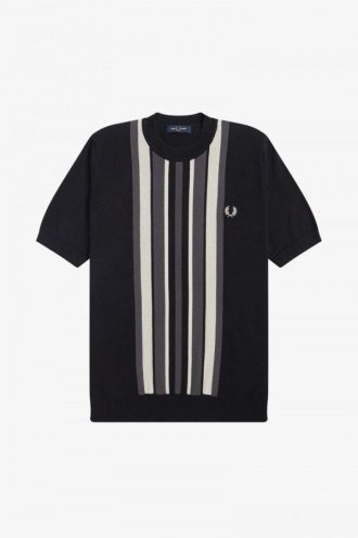 Striped Knitted T Shirts