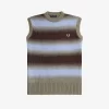 Striped Open Knit Men’s Tanks