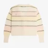Striped Open Knit Women’s Cardigan Striped Open Knit Women’s Cardigan