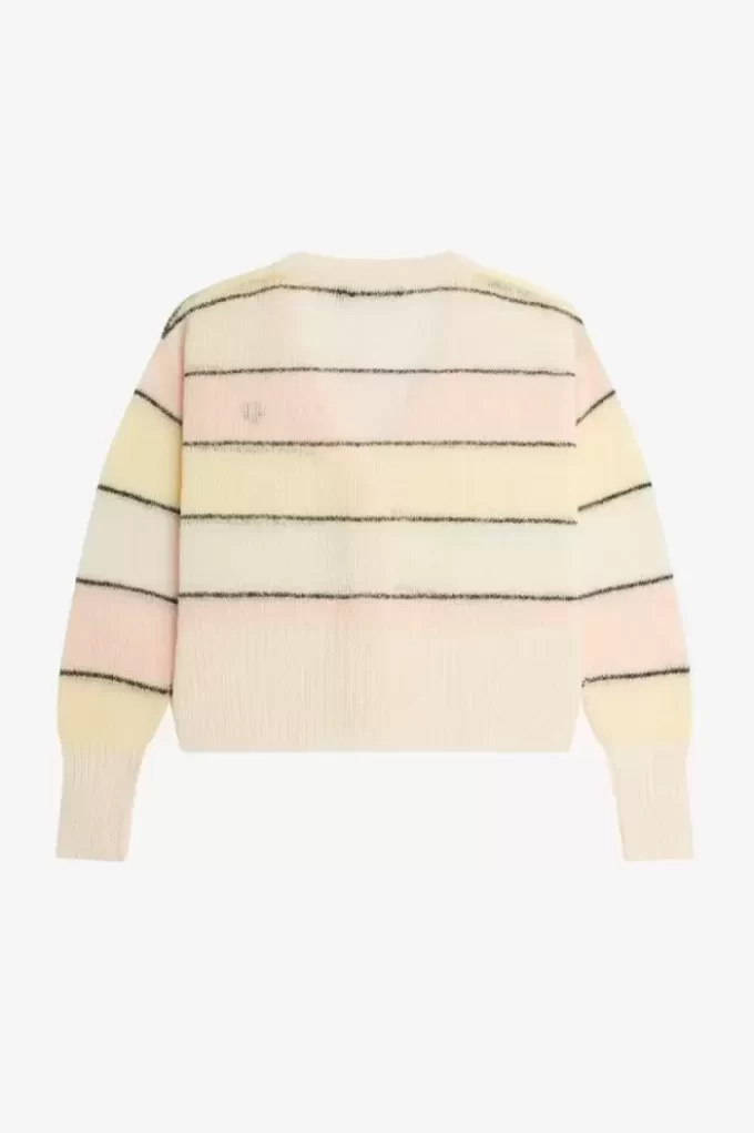 Striped Open Knit Women’s Cardigan Striped Open Knit Women’s Cardigan