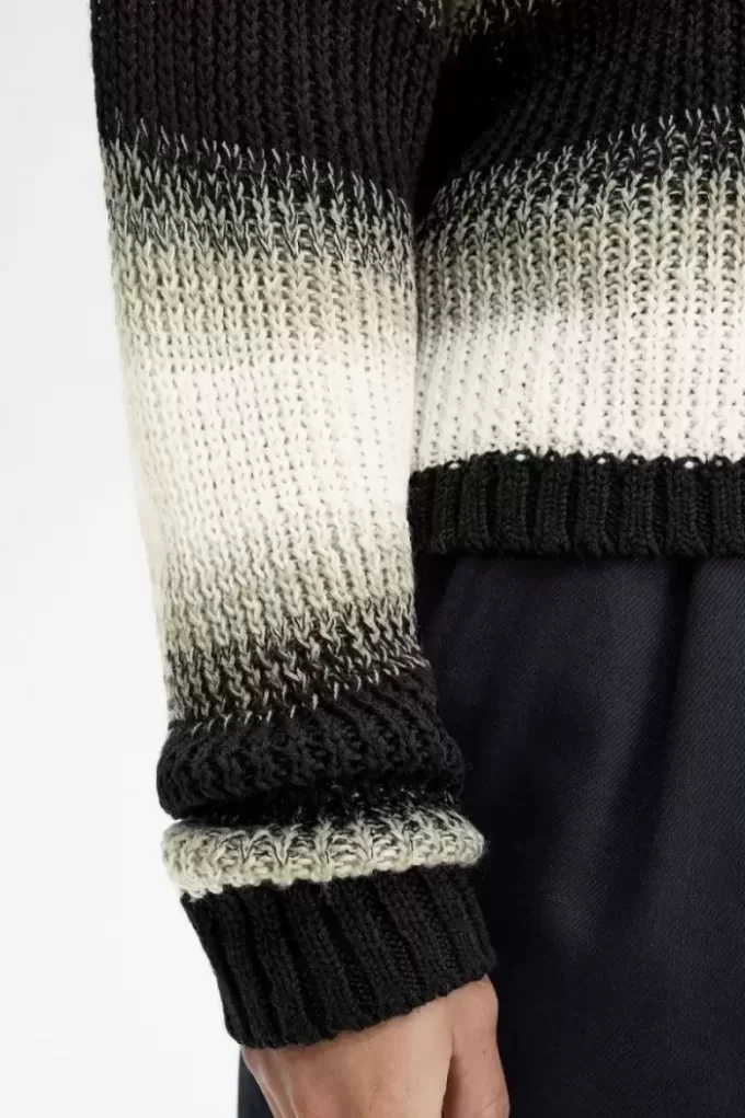 Striped Open-Knit Women’s Shirt Striped Open-Knit Women’s Shirt