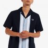 Striped Panel Bowling Shirts Striped Panel Bowling Shirts