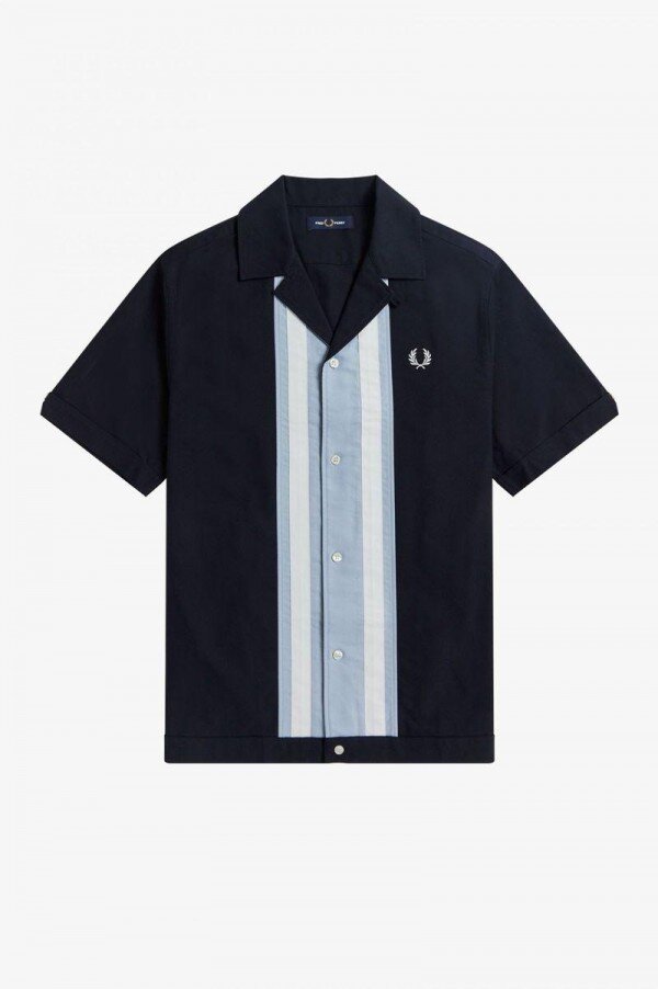 Striped Panel Bowling Shirts Striped Panel Bowling Shirts