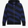 Striped Zip-Through Hooded Men’s Sweatshirts