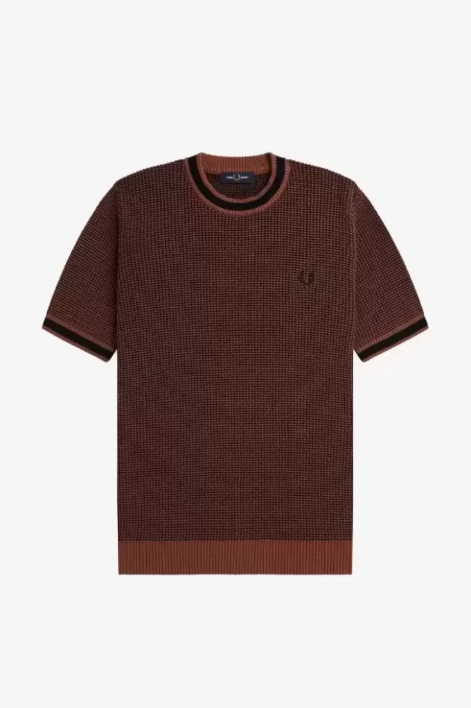 Textured Knitted Men’s T-Shirt Textured Knitted Men’s T-Shirt