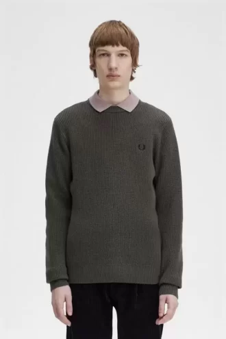 Textured Lambswool Men’s Jumper