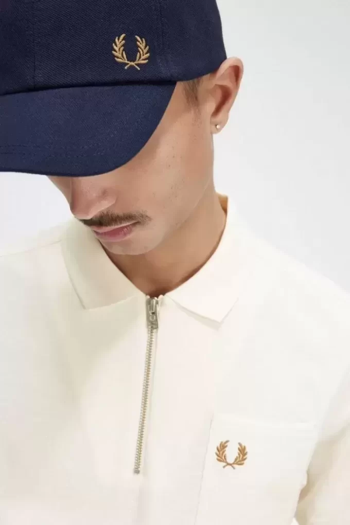 Textured Zip Neck Men’s Polo Shirt Textured Zip Neck Men’s Polo Shirt