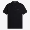 Textured Zip Neck Men’s Polo Shirt Textured Zip Neck Men’s Polo Shirt