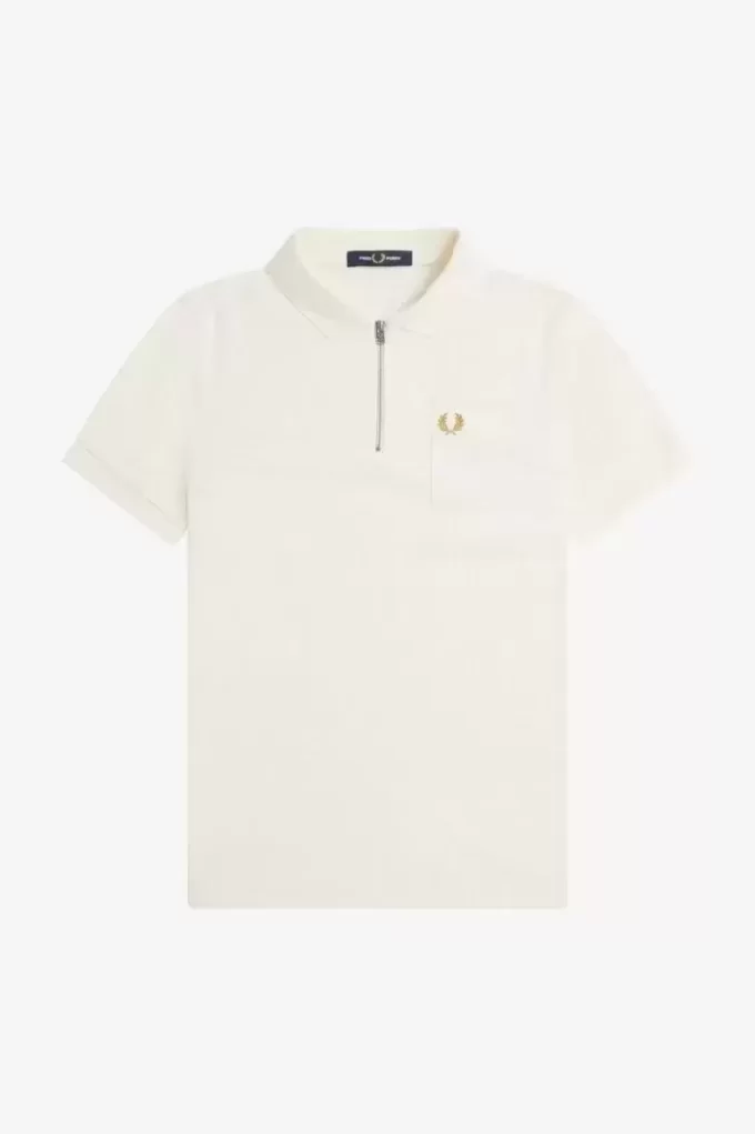 Textured Zip Neck Men’s Polo Shirt Textured Zip Neck Men’s Polo Shirt