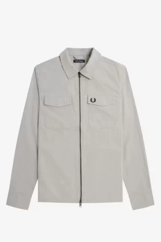 Textured Zip-Through Men’s Shirt