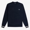 Tipped Crew Neck Jumper Knitwear