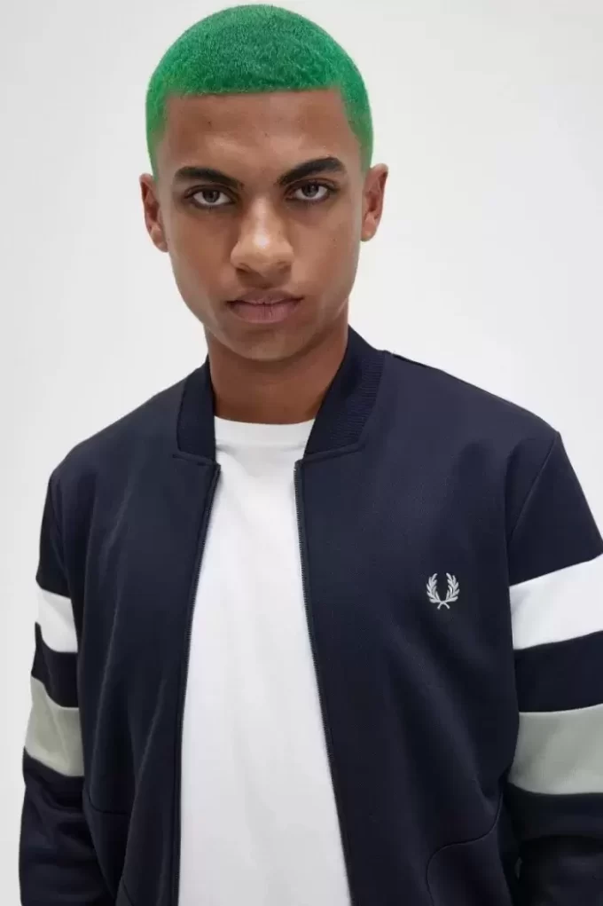 Tipped Sleeve Men’s Track Jackets