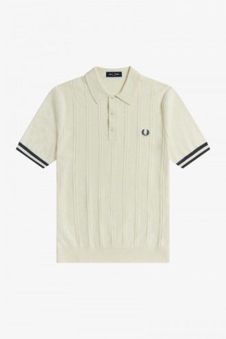 Tipping Texture Knitted Shirts