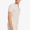 Towelling Zip Neck Polo Shirts