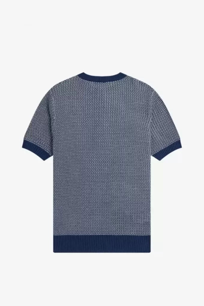 Two Colour Texture Knit Men’s Shirt