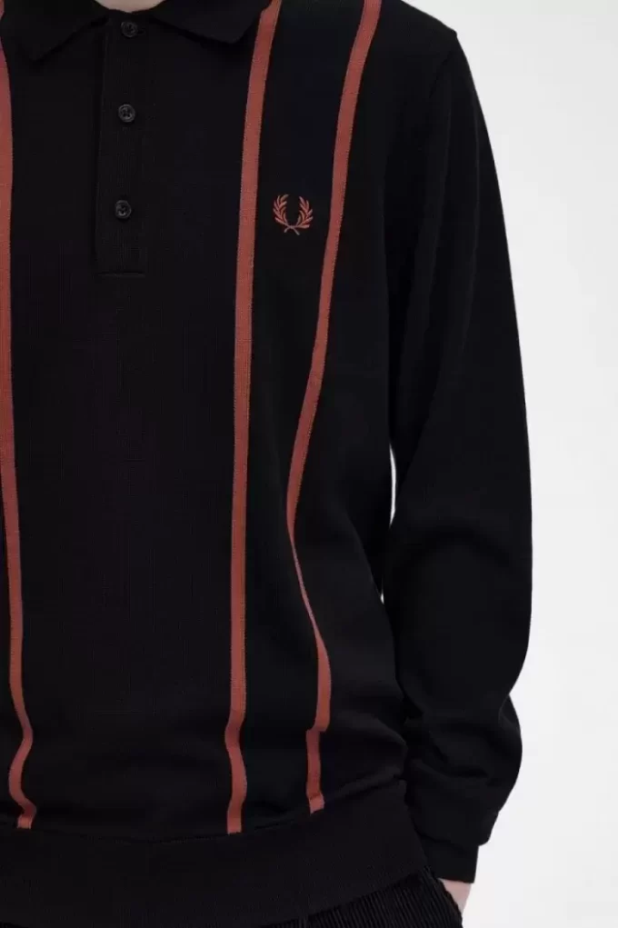 Vertical Stripe Knitted Men’s Shirt Vertical Stripe Knitted Men’s Shirt