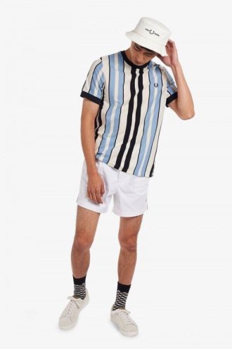 Vertical Stripe Piqué T Shirts