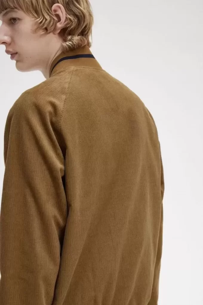 Waffle Cord Tennis Bomber Men’s Jackets