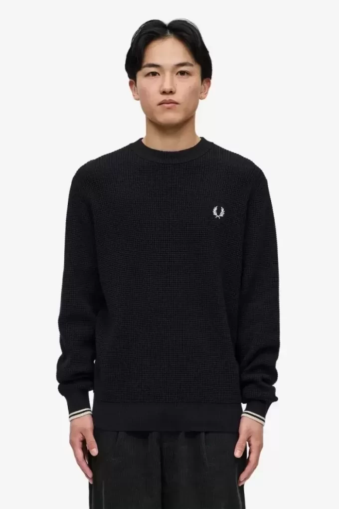 Waffle Stitch Men’s Jumper