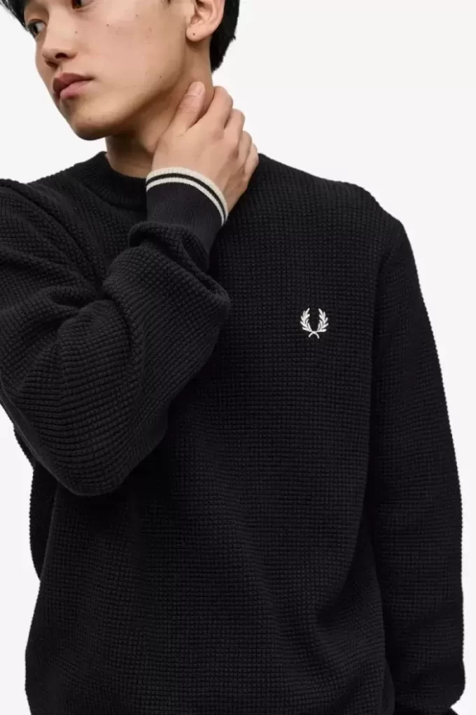 Waffle Stitch Men’s Jumper