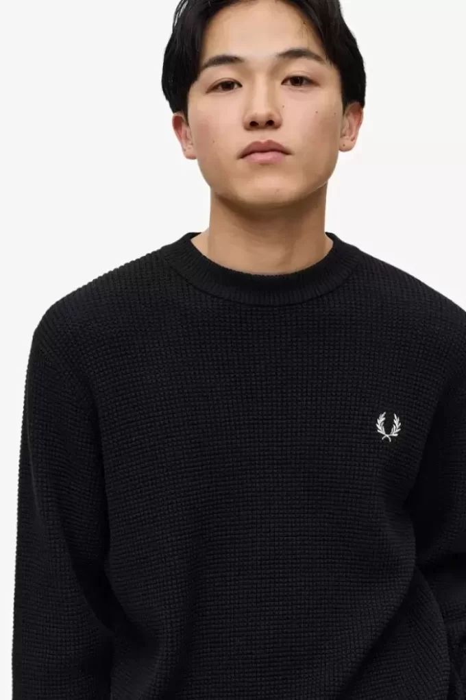 Waffle Stitch Men’s Jumper