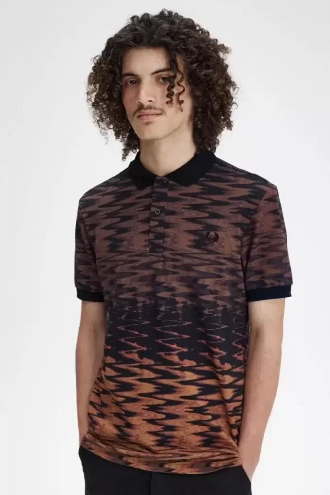 Wave Graphic Men’s Polo Shirt