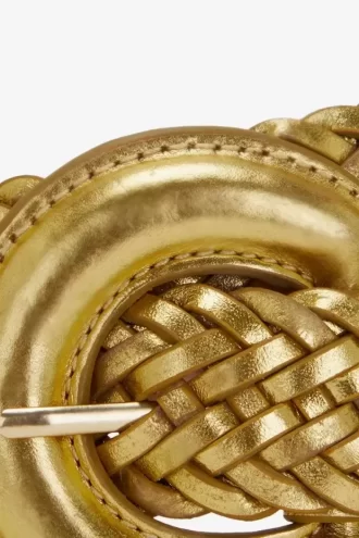 Woven Leather Women’s Belts