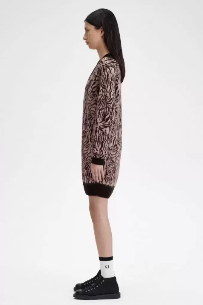 Zebra Knitted Women’s Dress
