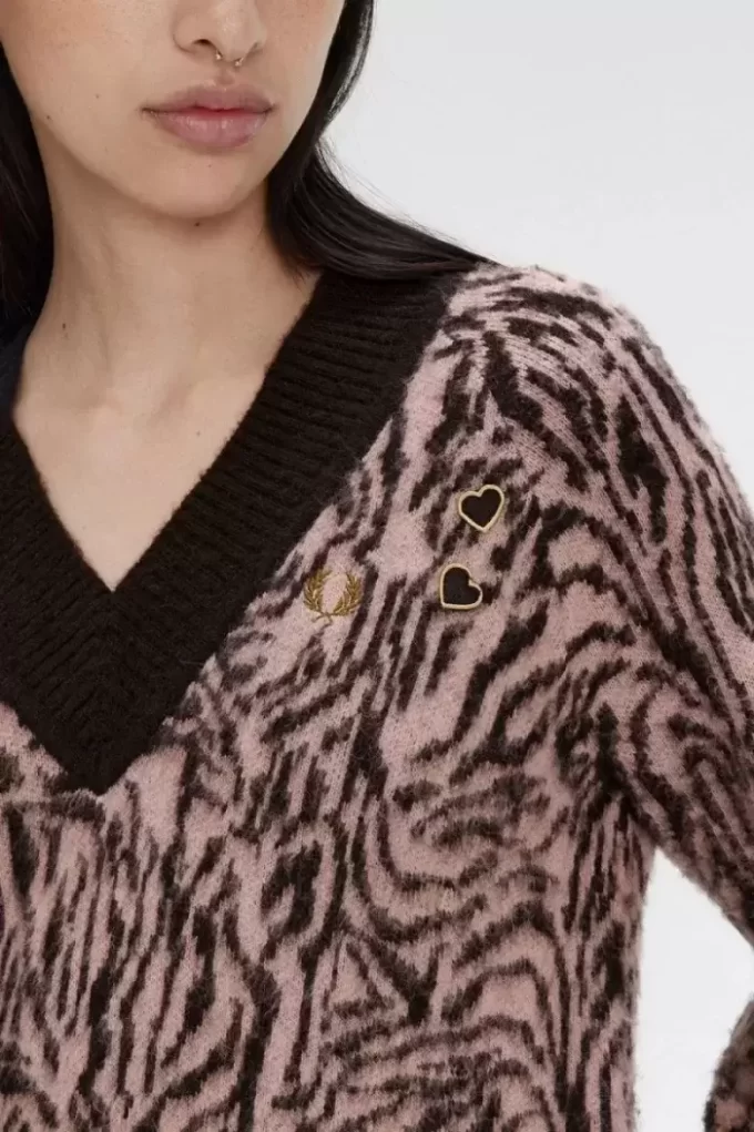 Zebra Knitted Women’s Dress