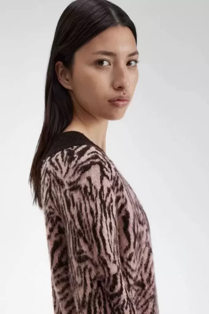 Zebra Knitted Women’s Dress