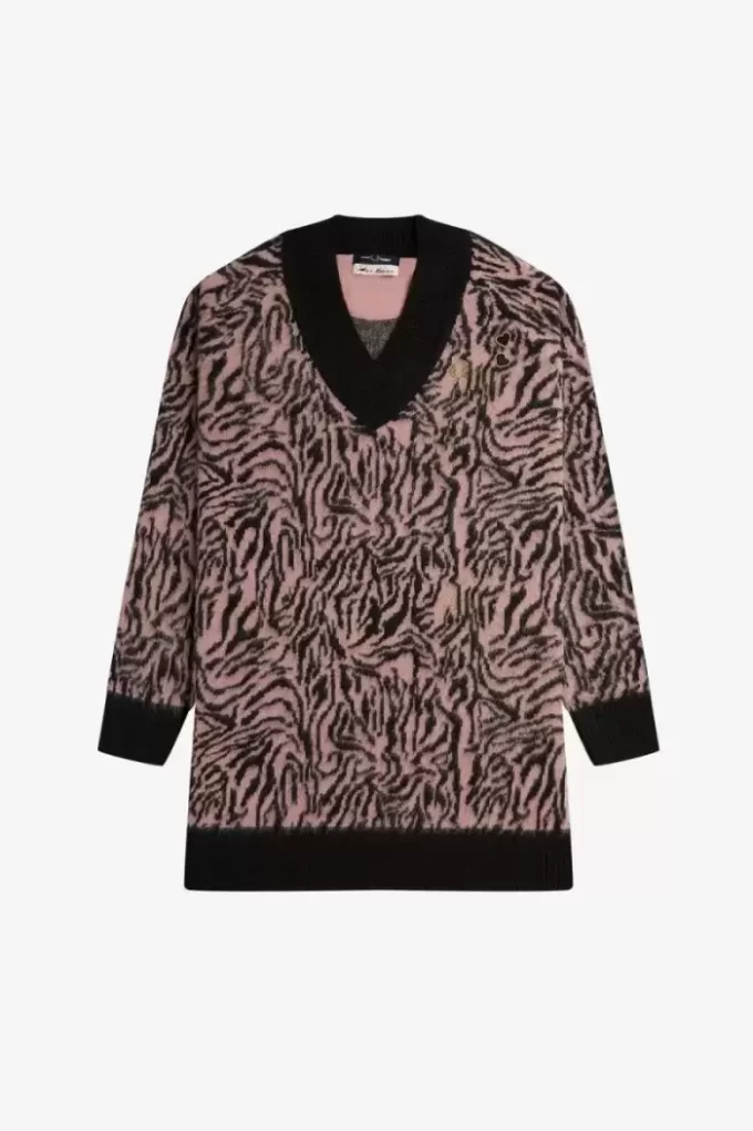 Zebra Knitted Women’s Dress