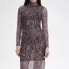 Zebra Print Mesh Women’s Dress Zebra Print Mesh Women’s Dress