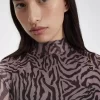 Zebra Print Mesh Women’s Dress Zebra Print Mesh Women’s Dress