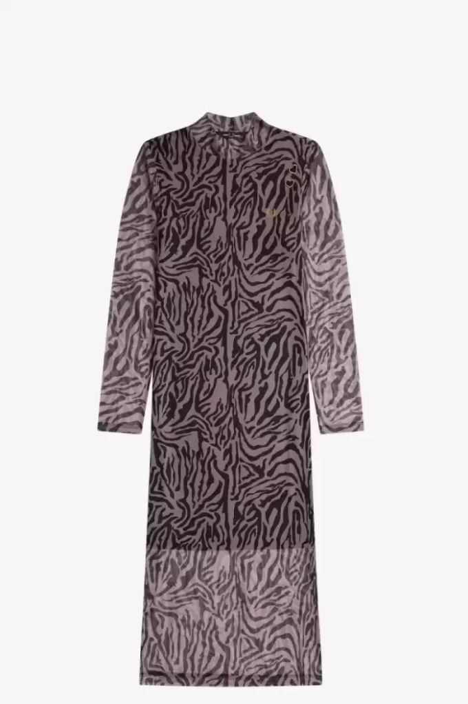 Zebra Print Mesh Women’s Dress Zebra Print Mesh Women’s Dress