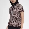 Zebra Print Women’s Polo Shirt Zebra Print Women’s Polo Shirt