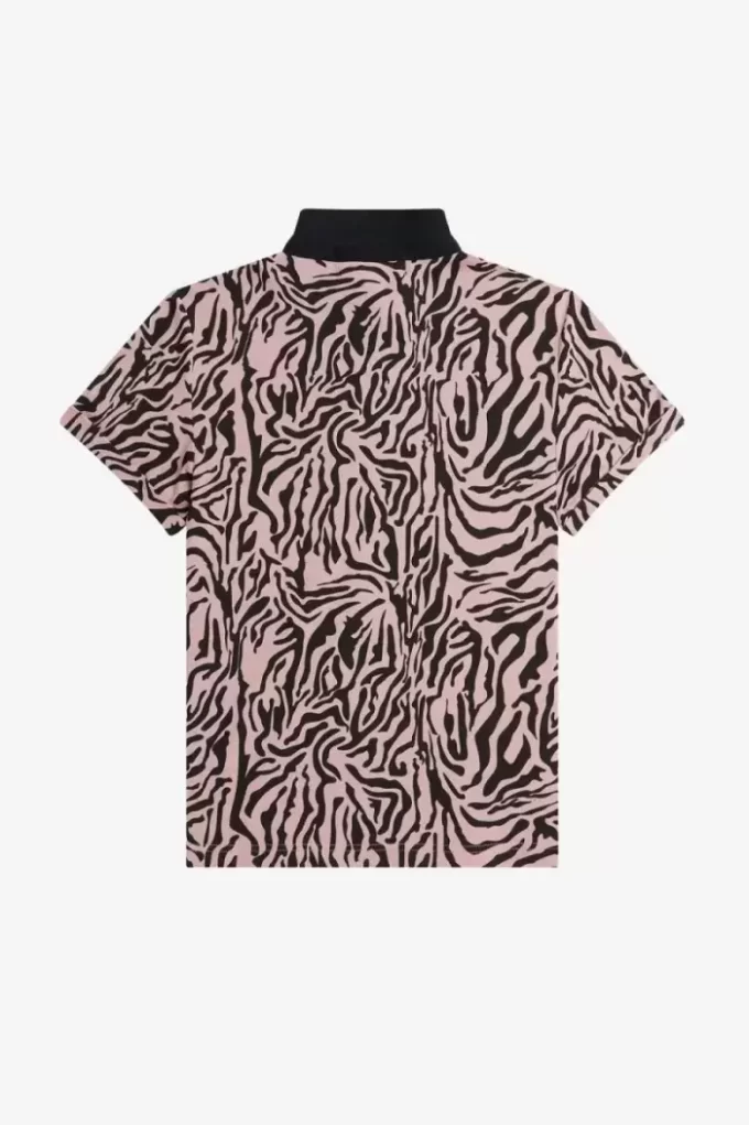 Zebra Print Women’s Polo Shirt Zebra Print Women’s Polo Shirt