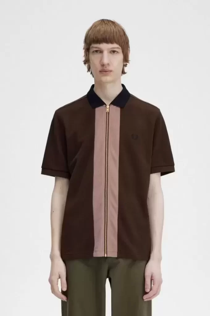 Zip Through Men’s Polo Shirt Zip Through Men’s Polo Shirt